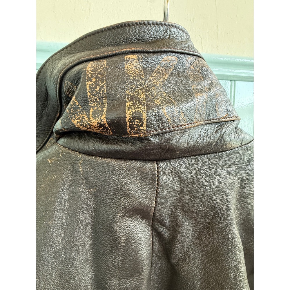 Overwatch Junkrat Steampunk / Cyberpunk Heavy Leather Jacket Size: XXL Bolts - Picture 11 of 13
